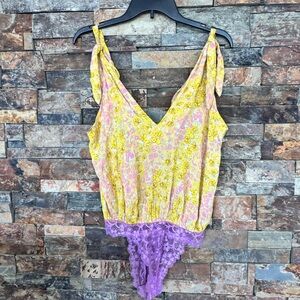 Intimately Free People Floral Lace Bodysuit